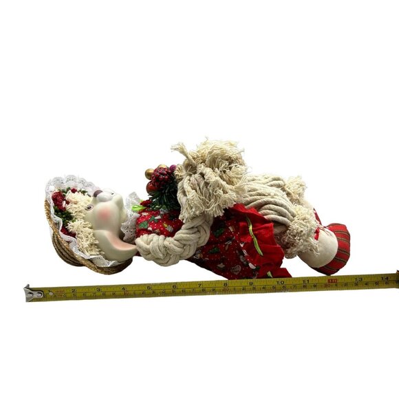 House of Lloyd Flossie Rabbit Figurine 1993 Porcelain Face w/ Box Christmas Vtg - Picture 15 of 16